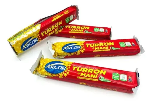 Turron de Mani Arcor x 10 Unidades