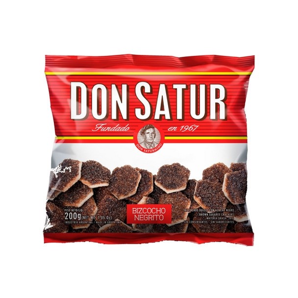 Don Satur Bizcochitos Negritos 200Grs
