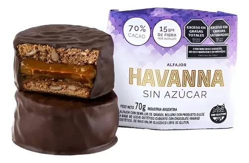 Havanna Alfajores SIN Azucar 4Uds